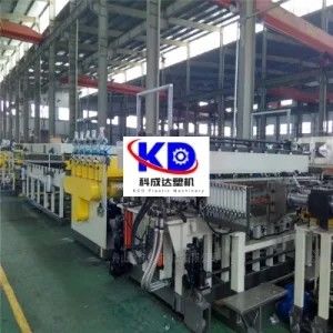 2500mm Corrugated Pet Extruder Machine Hollow Pp Pe Board Extrusion Line