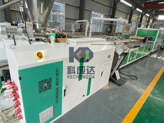 4m UPVC Plastic Profile Extruder Machine Twin Screw PVC Profile Extrusion Line For PVC Buckle Plate