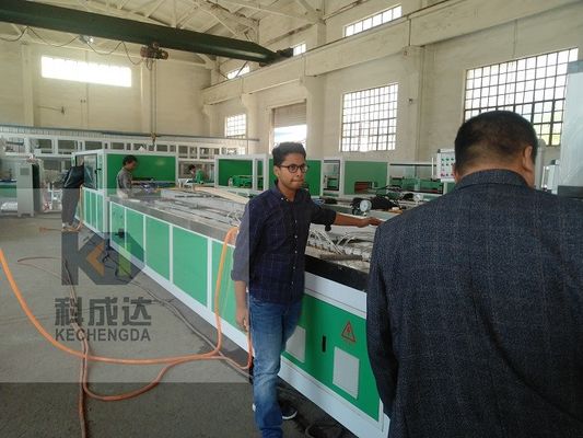 High Efficiency PVC Wood Plastic Door Cover Production Line