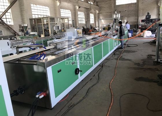 Automatic PVC WPC Co Extruded Wood Plastic Profile Production Line Plastic PVC Profile Making Machine