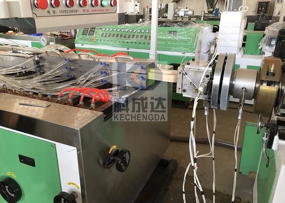 Automatic PVC WPC Co Extruded Wood Plastic Profile Production Line Plastic PVC Profile Making Machine