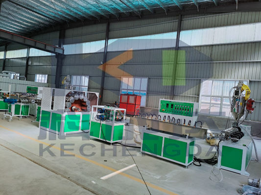 Fully Automatic PVC Fiber Braided Reinforced 3 Layer Garden Hose Pipe Extruder Making Machine Production Line