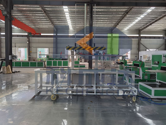 Plastic PVC PE Wood Production Line WPC Wall Panel Profile Extruder Plant Equipment