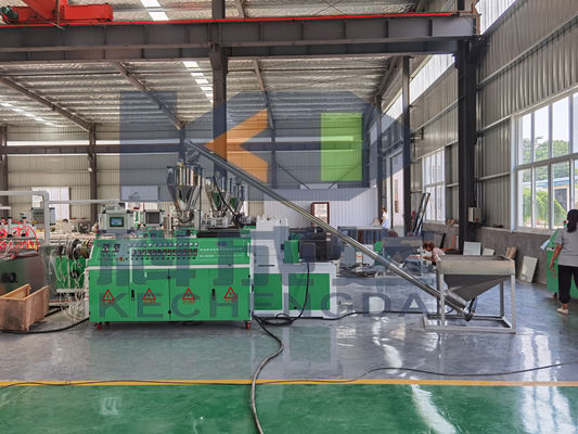 Plastic PVC PE Wood Production Line WPC Wall Panel Profile Extruder Plant Equipment