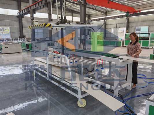 PVC Ceiling Panel Wall Panel Extrusion Line With Hot Stamping Machine