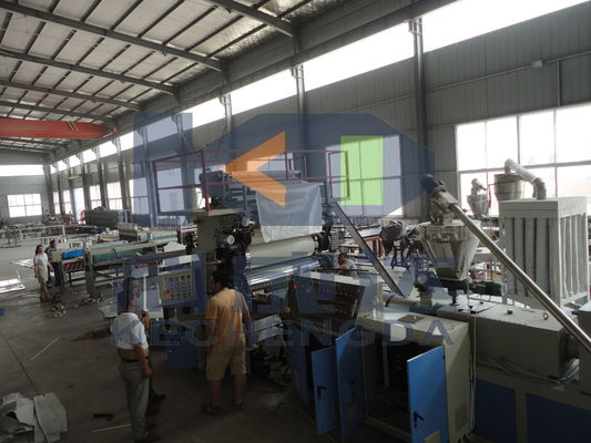 Plastic Plate Making Machine PVC Imitation Marble Wall Panel Production Line