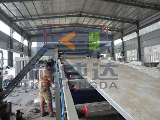 Plastic Plate Making Machine PVC Imitation Marble Wall Panel Production Line