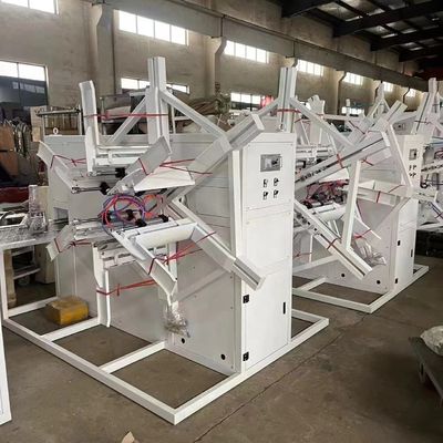 Double Station Plastic HDPE Pipe Coiling Winder Coiler Winding Machine With Automatic Strapping For PE Pipes