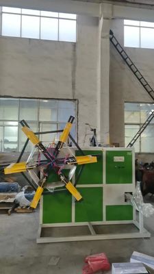 Double Station Plastic HDPE Pipe Coiling Winder Coiler Winding Machine With Automatic Strapping For PE Pipes