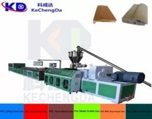 180To 260KG/H PVC PE WPC Profile Extruder Machine Door Frame Extrusion Double Screw