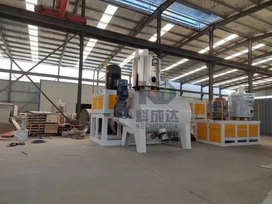 PVC Powder Mixer Machine Raw MaterialHorizontal Mixing Machine Hot And Cold Mixing