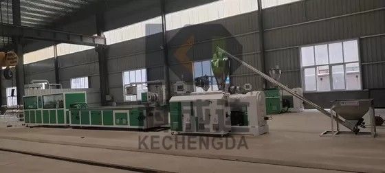 250kg/h Pvc Ceiling Plastic Extruder PE Wood Plastic Profile Extrusion Line