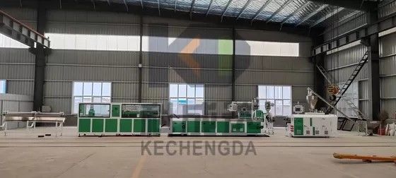250kg/h Pvc Ceiling Plastic Extruder PE Wood Plastic Profile Extrusion Line