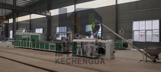 250kg/h Pvc Ceiling Plastic Extruder PE Wood Plastic Profile Extrusion Line
