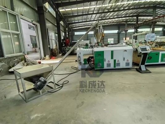 5.5kgs/M2 PVC Wall Panel Plastic Wood Grain PE Extruder Machine for Bamboo Fiber Integrated Wall Panel
