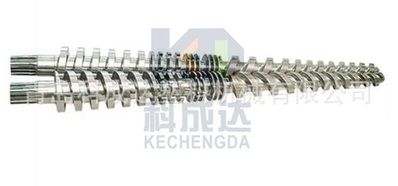 Bamboo and wood fiber wall board screw barrel stone plastic wall board screw barrel PVC powder conical twin screw