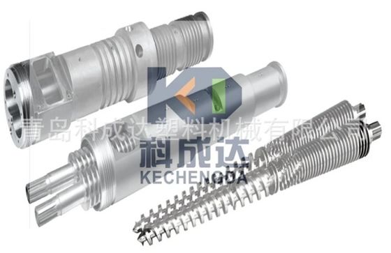 Bamboo and wood fiber wall board screw barrel stone plastic wall board screw barrel PVC powder conical twin screw