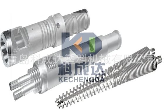 Bamboo and wood fiber wall board screw barrel stone plastic wall board screw barrel PVC powder conical twin screw
