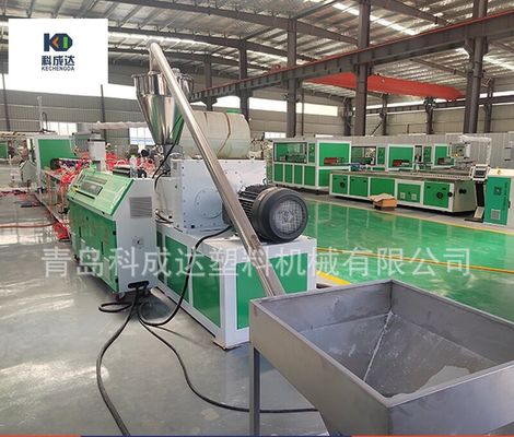 SJSZ120/28 Bamboo Fiber Wall Board Stone Plastic Wall Board Conical Twin Screw Extruder Production Line Machie