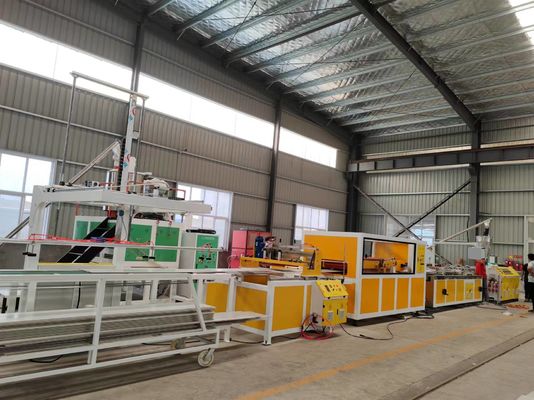 PVC Plastic Mechanical Extrusion Equipment Setting Table Traction Machine Cutting Machine