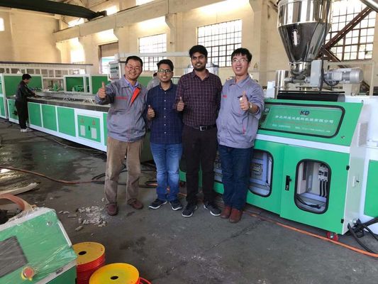 High Efficiency PVC Wood Plastic Door Cover Production Line
