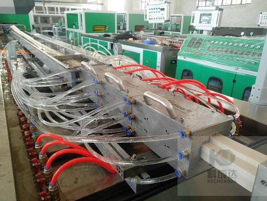 High Efficiency PVC Wood Plastic Door Cover Production Line