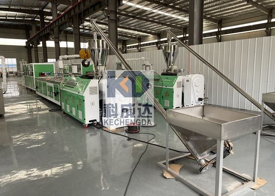 Automatic Plastic Profile Making Machine Double Screw Extruder PVC Profile Production Line