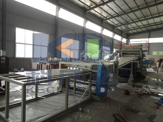 PVC Marble Board Extrusion Machine / PVC Plastic Artificial Stone Profile Production